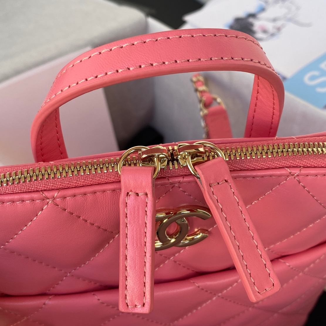 Calfskin Small Backpack AS3332 Rose Pink